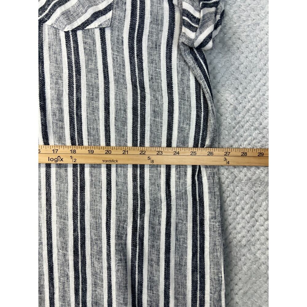 New Adrienne Vittadini Womens Linen Shirt Dress XXL Boho Cottagecore Minimalist - Picture 13 of 16
